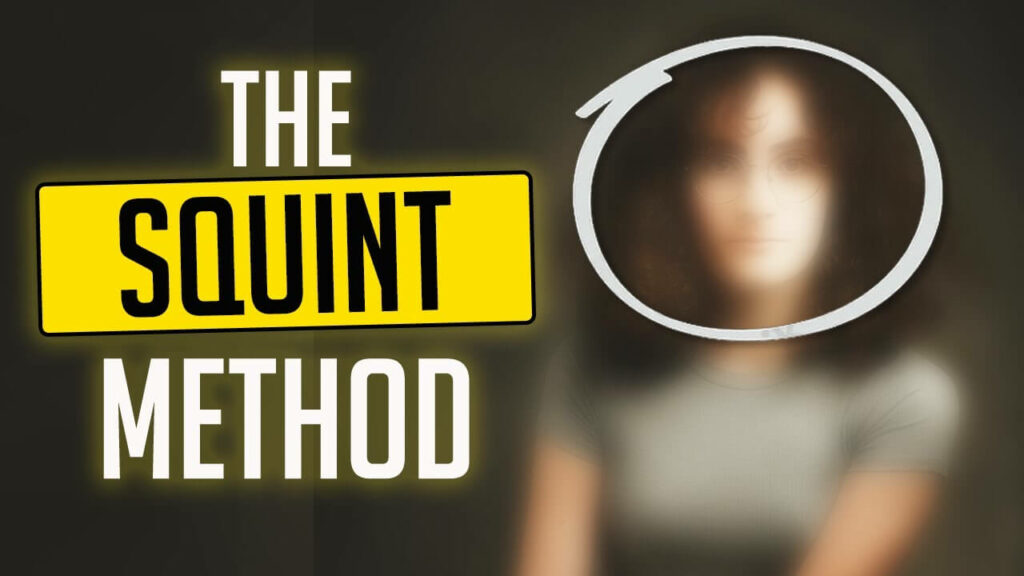 Find secret images with the Squint Method