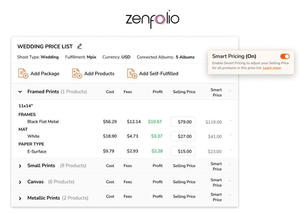 How Much Should Photography Cost? Zenfolio Answers