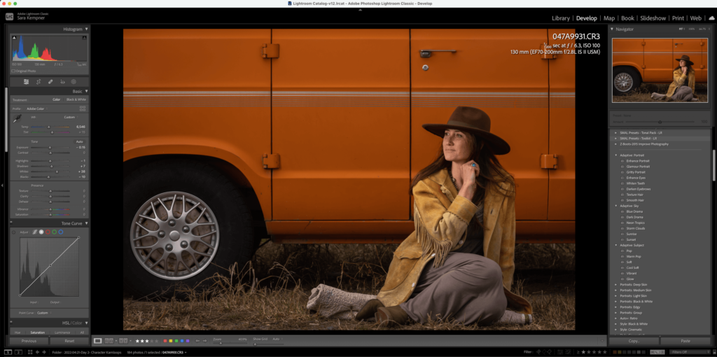 Swapping the left and right panel groups in Lightroom Classic