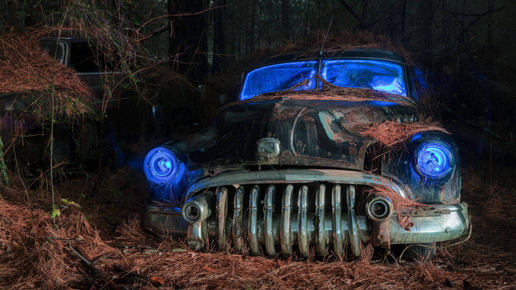 Abandoned cars: Why it’s great to photograph in bad weather!