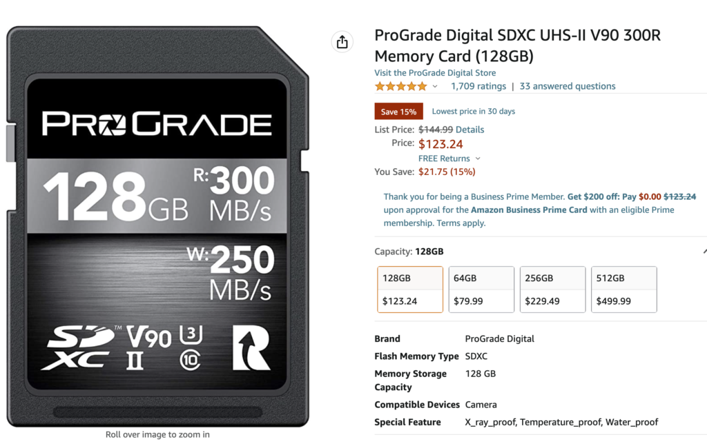 Save Over 20% on ProGrade Digital Memory Cards