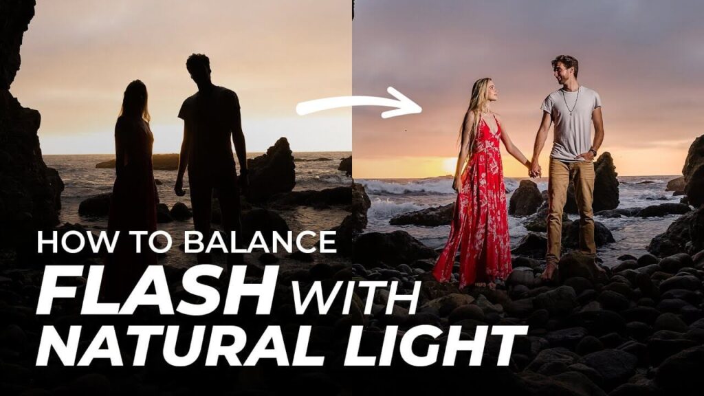 Balancing flash with natural light at the beach