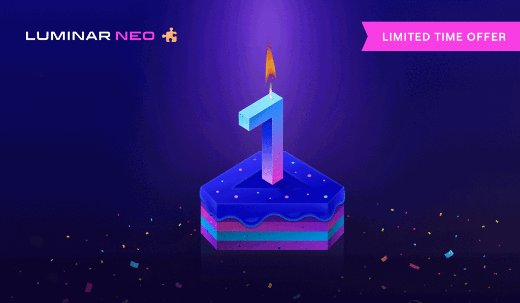 Luminar Neo celebrates first birthday with a special offer!