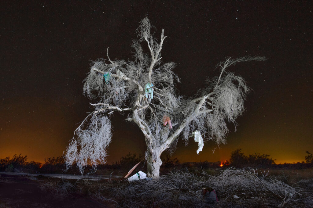 Light Painting Photography from a Squatters’ Camp in California 