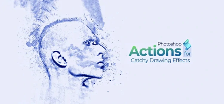 15+ Photoshop Actions for Creating Cool Drawing Effects