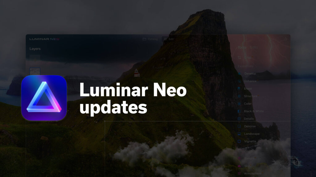 Luminar Neo update 1.9 is now out with Undo/Redo functionality