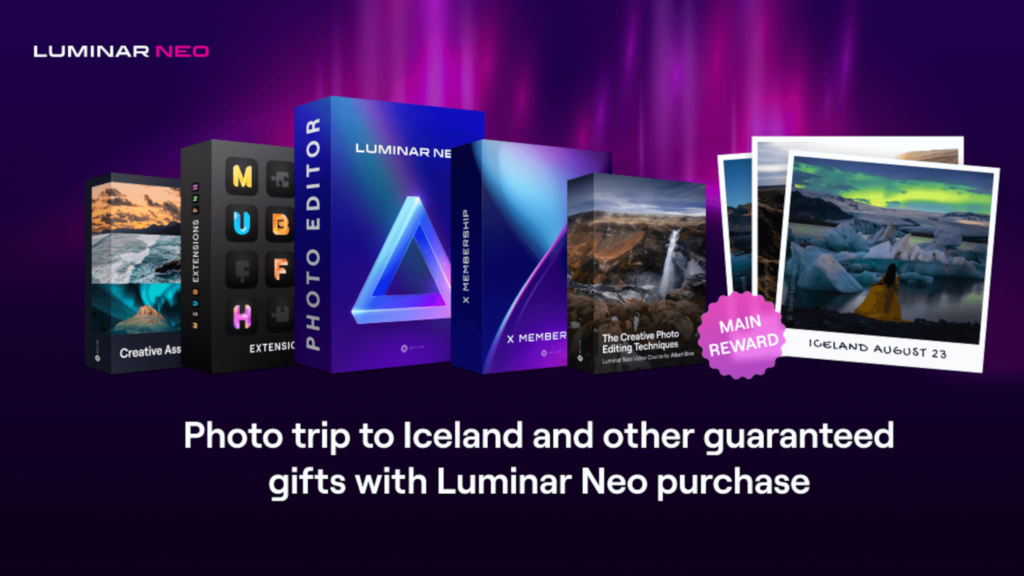 Don’t miss this chance to win a trip to Iceland with your Luminar Neo subscription!