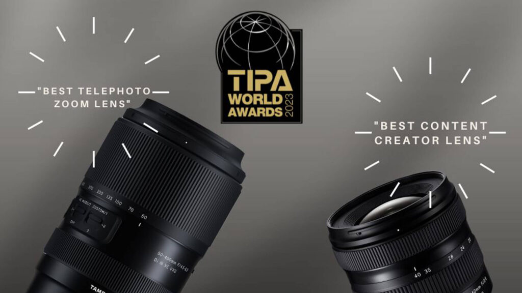 Tamron Lenses honored with two prestigious 2023 TIPA Awards –